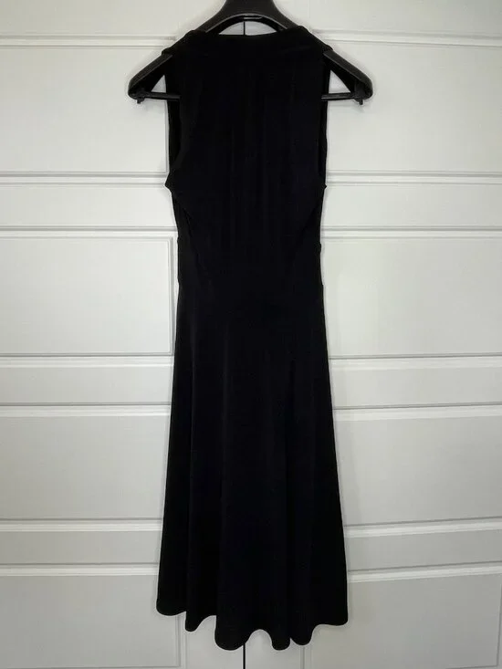 Cleo Black Sleeveless Fit & Flare Dress | Size 4 - Picture 6 of 11